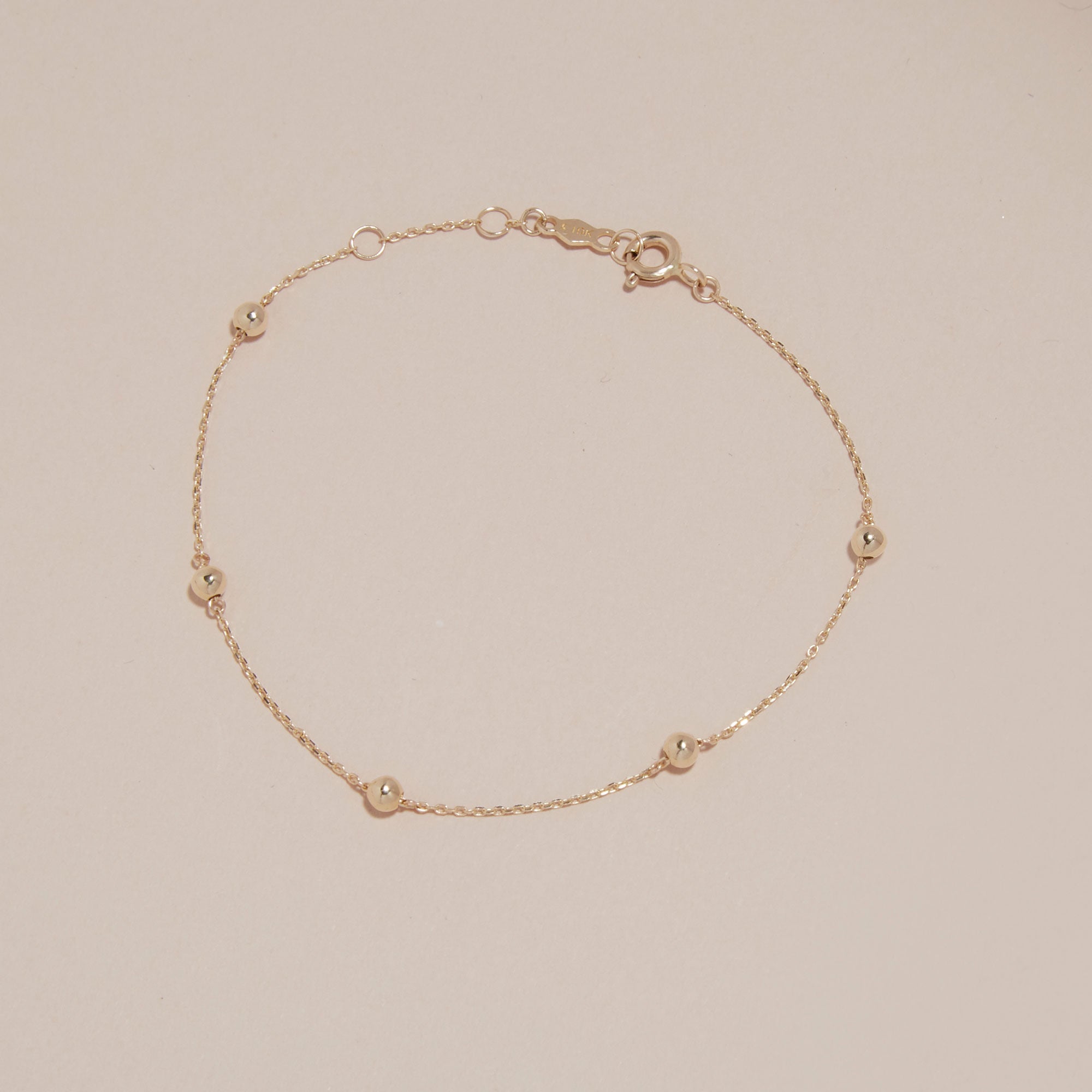 Golden Beads Bracelet – STONE AND STRAND