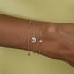 Image of 10K Yellow Gold Golden Beads Bracelet with Stone and Strand Bracelets