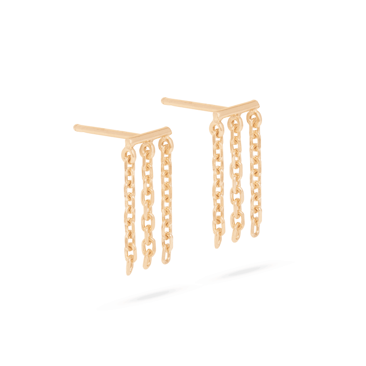 Golden Fringe Studs