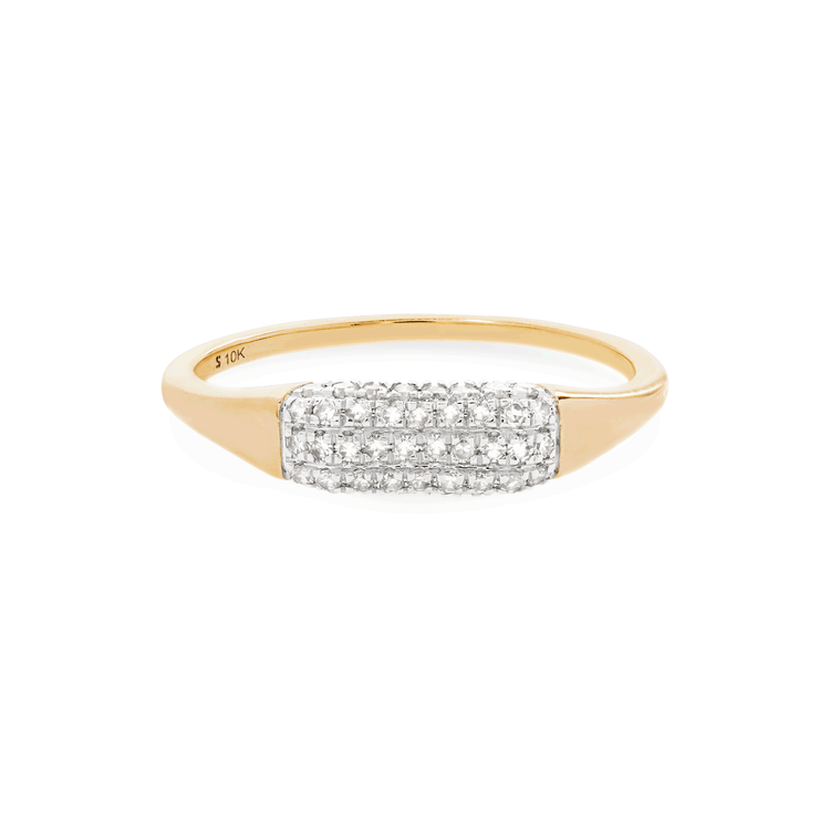 Golden Ticket Sparkle Signet Ring