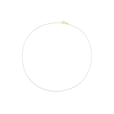 Stone and Strand 14K Yellow Gold Ultra Fine Gold Chain Choker Front Image