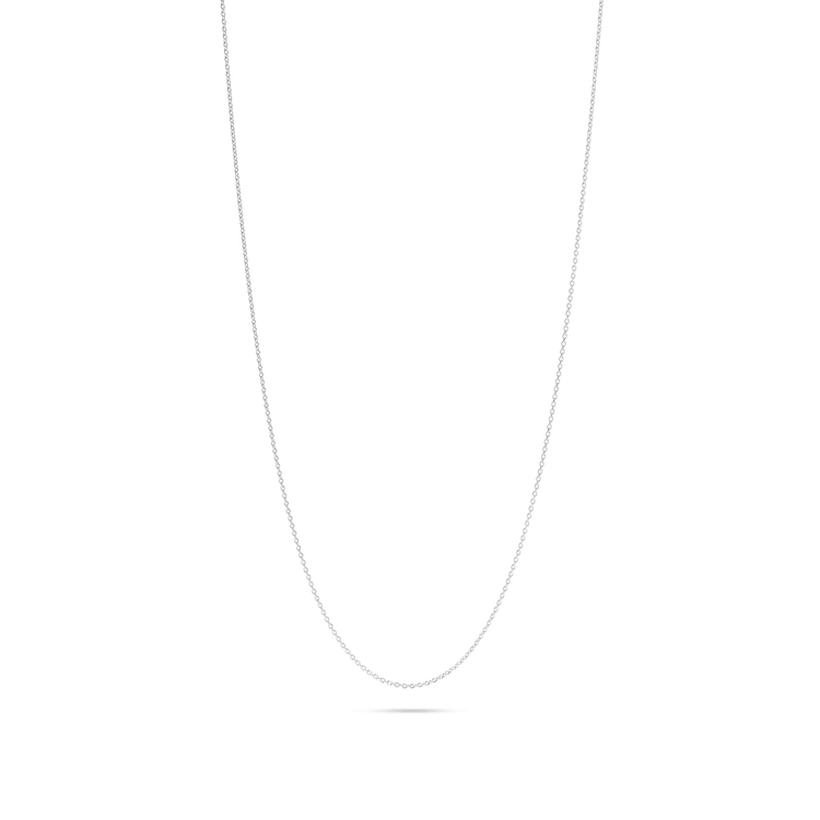 Italian 14K White Gold Solid Franco Mens Chain Necklace 1.9mm