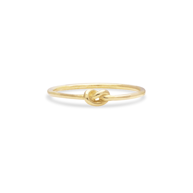 Stone and Strand 10K Yellow Gold Gold Knot Ring Front Image