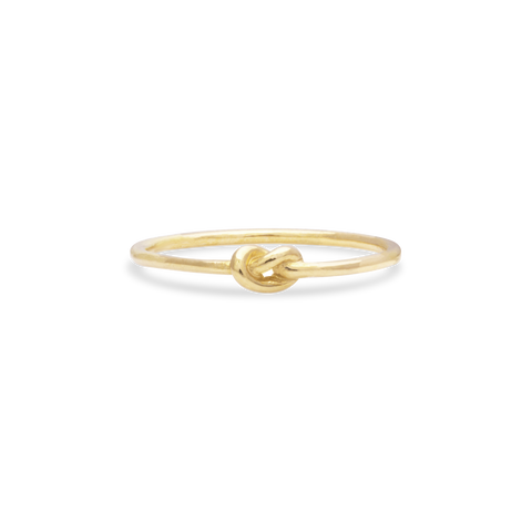 Stone and Strand 10K Yellow Gold Gold Knot Ring Front Image