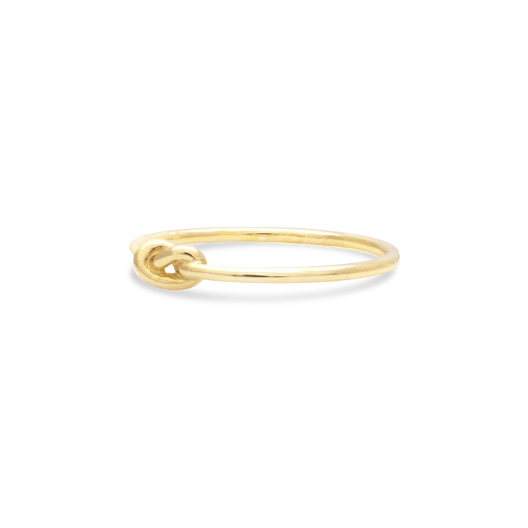 Stone and Strand 10K Yellow Gold Gold Knot Ring Side Image