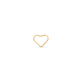 Gold Open Heart Stud