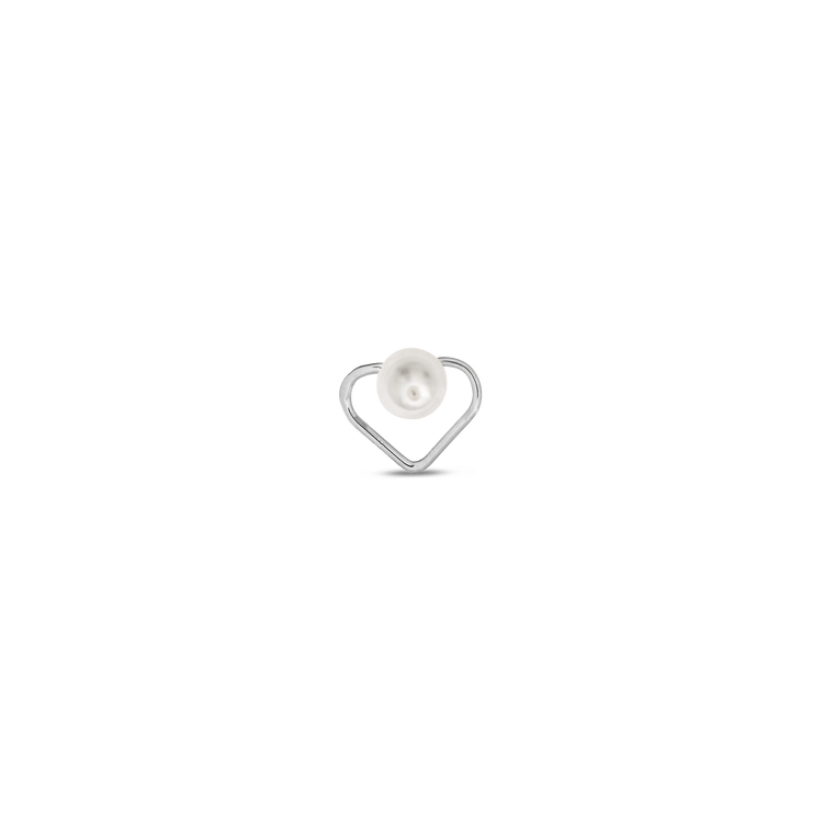 Gold Open Heart Stud