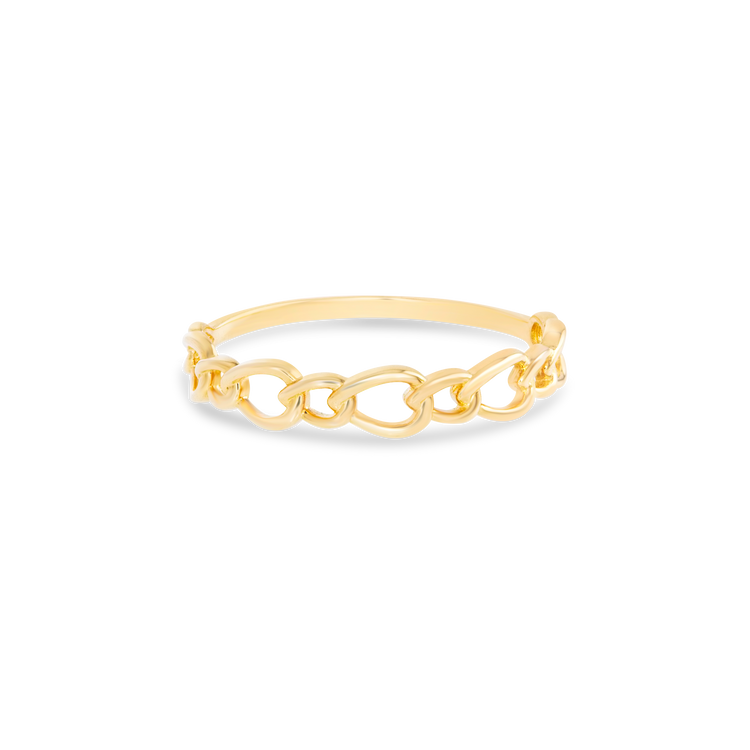 Gold Open Linked Ring