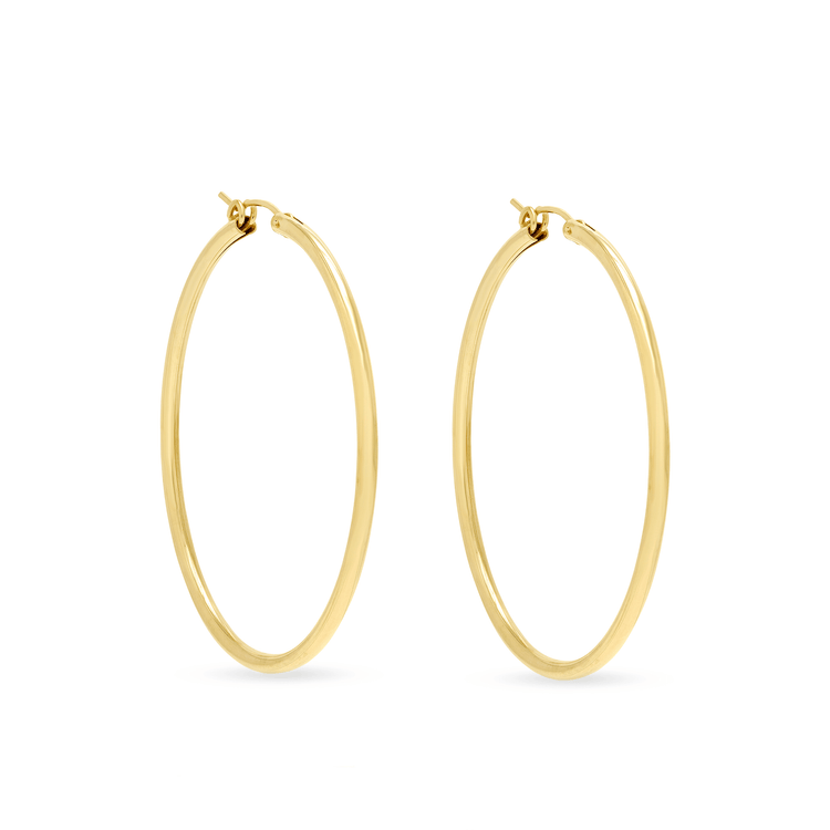 Go Big or Go Home Gold Plated Hoops