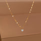 Stone and Strand 10K Yellow Gold Small Heart of the Matter Diamond Choker Necklace Editorial Image