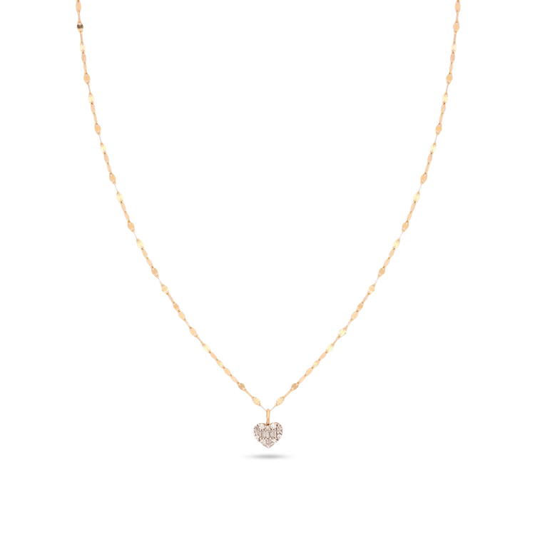 Stone and Strand 10K Yellow Gold Small Heart of the Matter Diamond Choker Necklace Front Image