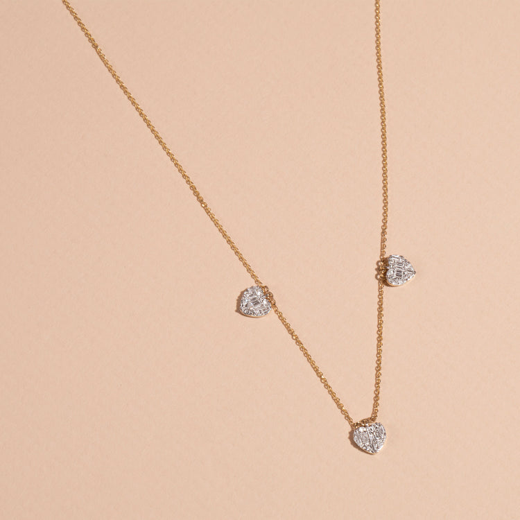 Heart Of The Matter Trio Necklace – STONE AND STRAND