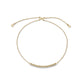 Stone and Strand 14K Yellow Gold Heart to Heart Diamond Bracelet Front Image