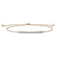 Stone and Strand 14K Yellow Gold Heart to Heart Diamond Bracelet Close Up Image