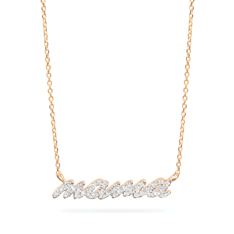 Hey Mama Pave Necklace