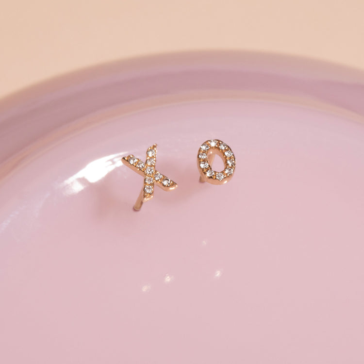 Hugs and Kisses Pave Studs