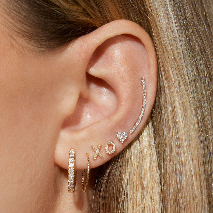 Hugs and Kisses Pave Studs