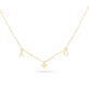 I Heart U Initial Necklace