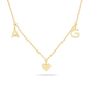 I Heart U Initial Necklace