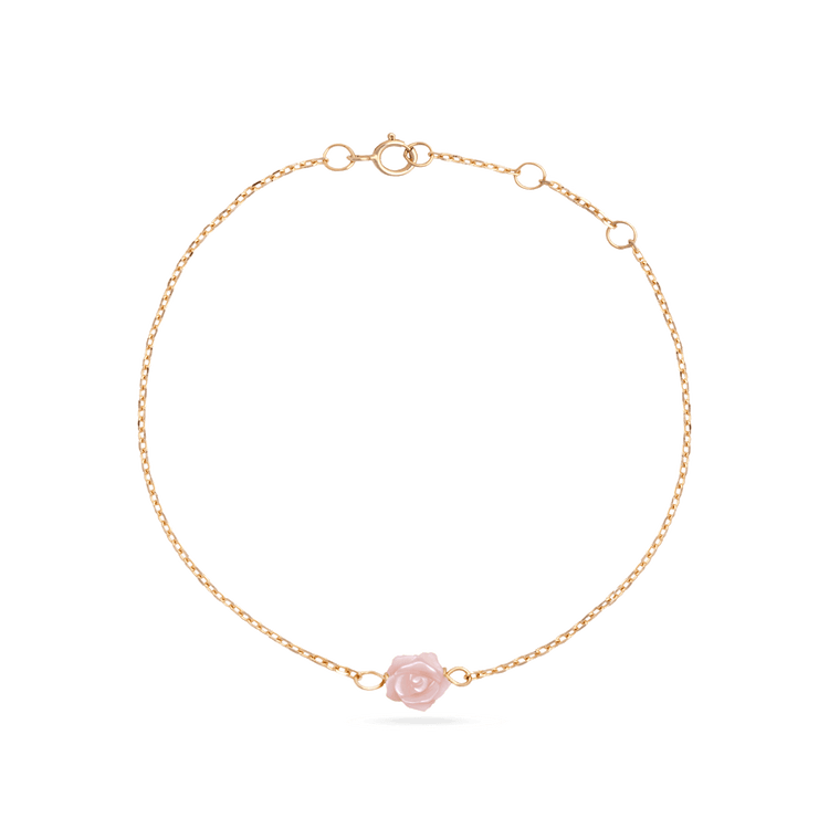 Stone and Strand 10K Yellow Gold In Bloom Pearl Bracelet Front Image