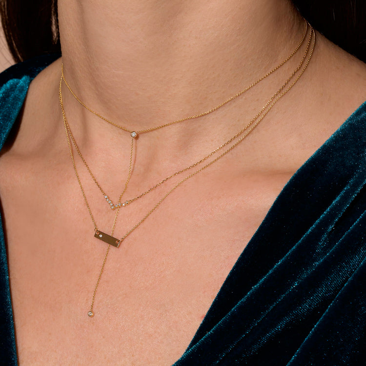 STONE AND STRAND 14Kゴールド＆ダイヤモンド ネックレス In The Stars Necklace – STONE AND STRAND