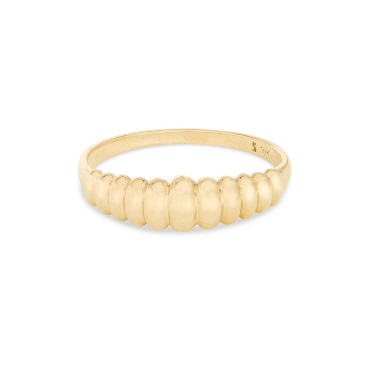 Basic gold dome ring