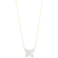 Stone and Strand 10K Yellow Gold Jumbo Butterfly Diamond Necklace Front Image