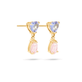 Just the Two of Us Geranium Drop Earrings
