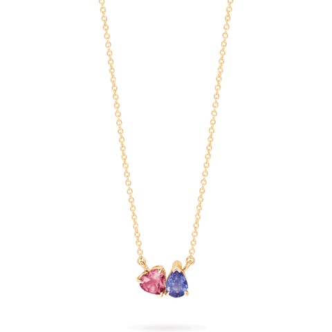 Just the Two of Us Geranium Necklace