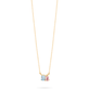 Stone and Strand 10K Yellow Gold Just the Two of Us Pastel Necklace Image