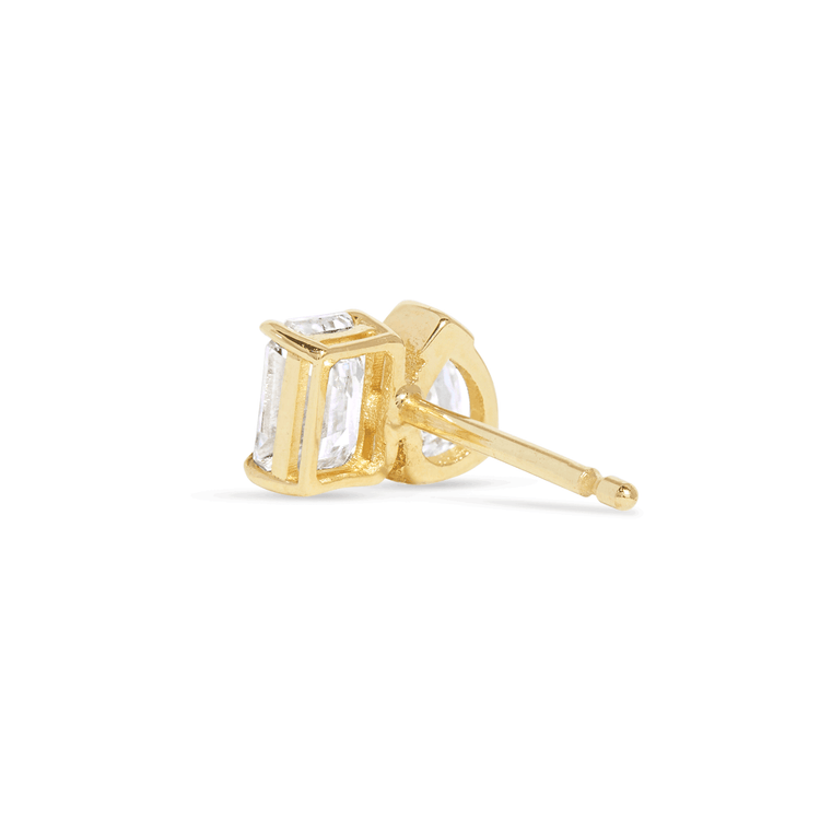 Stone and Strand 14K Yellow Gold Lab-Created Diamond Festival Studs Rear Image