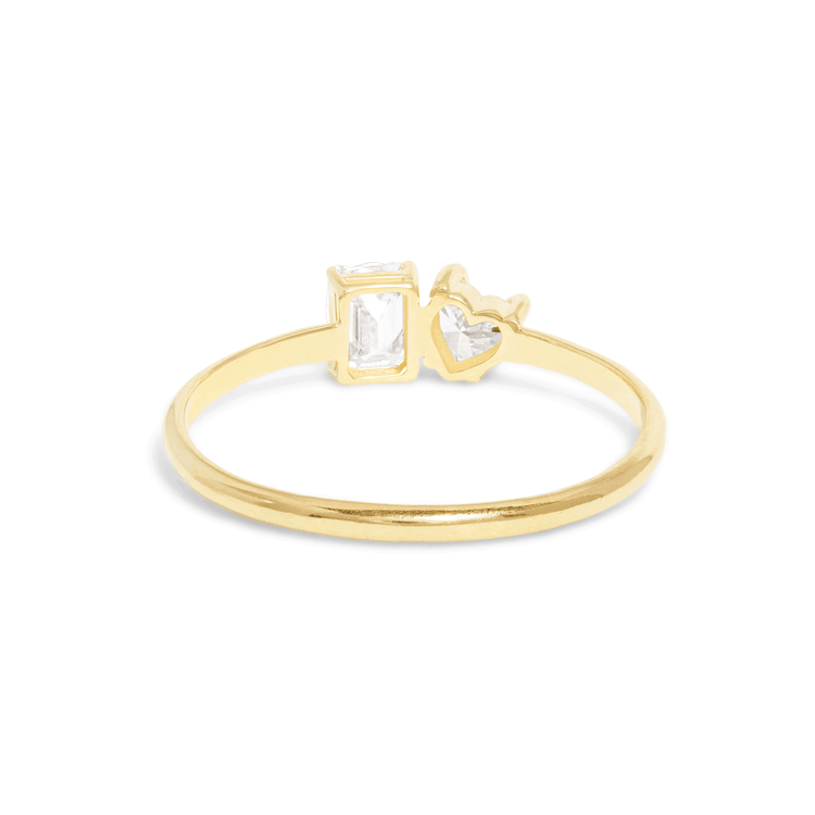 Stone and Strand 14K Yellow Gold Lab-Created Diamond Gala Ring Rear Image