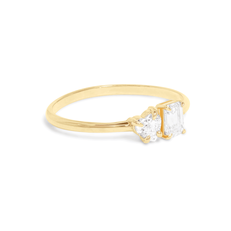 Stone and Strand 14K Yellow Gold Lab-Created Diamond Gala Ring Side Image