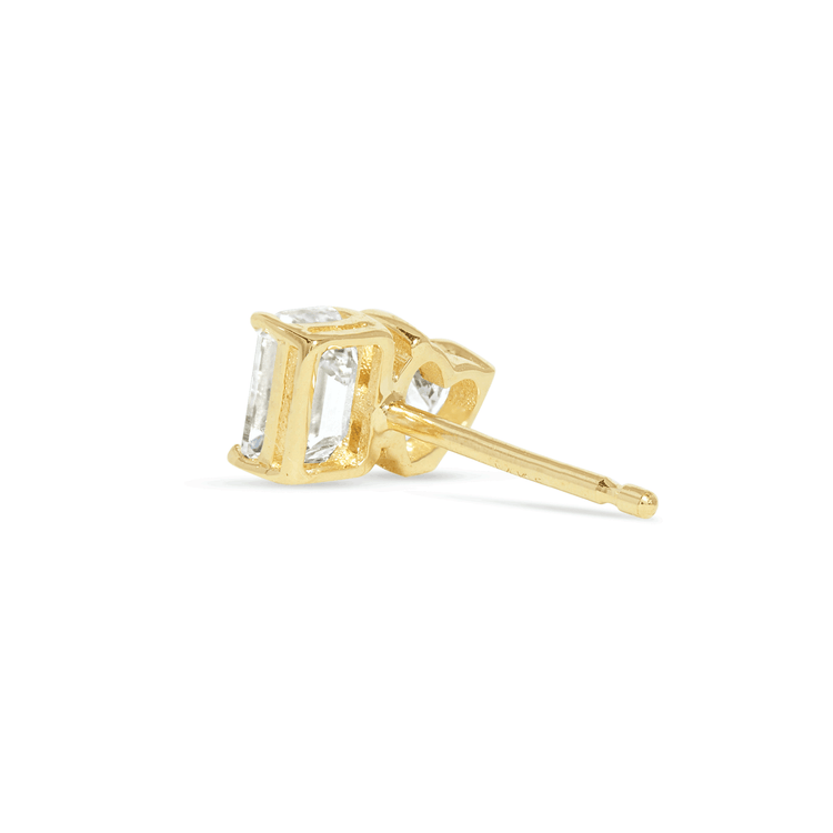 Stone and Strand 14K Yellow Gold Lab-Created Diamond Gala Studs Rear Image