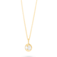 Stone and Strand 14K Yellow Gold Lab-Created Diamond Soiree Medallion Necklace Close Up Image