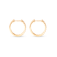 Large Diamond Pave Huggie Earrings