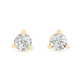 Stone and Strand 14K Yellow Gold Large Diamond Studs Front Image