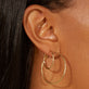 Large Hollow Sparkle Hoops