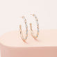 Large Pave Twist Hoops