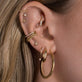 Large Pleated Hoops