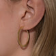 Large Pleated Hoops