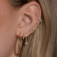 Large Pleated Hoops