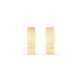 Basic gold huggie hoop earrings