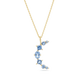 Le Bleu Crescent Necklace