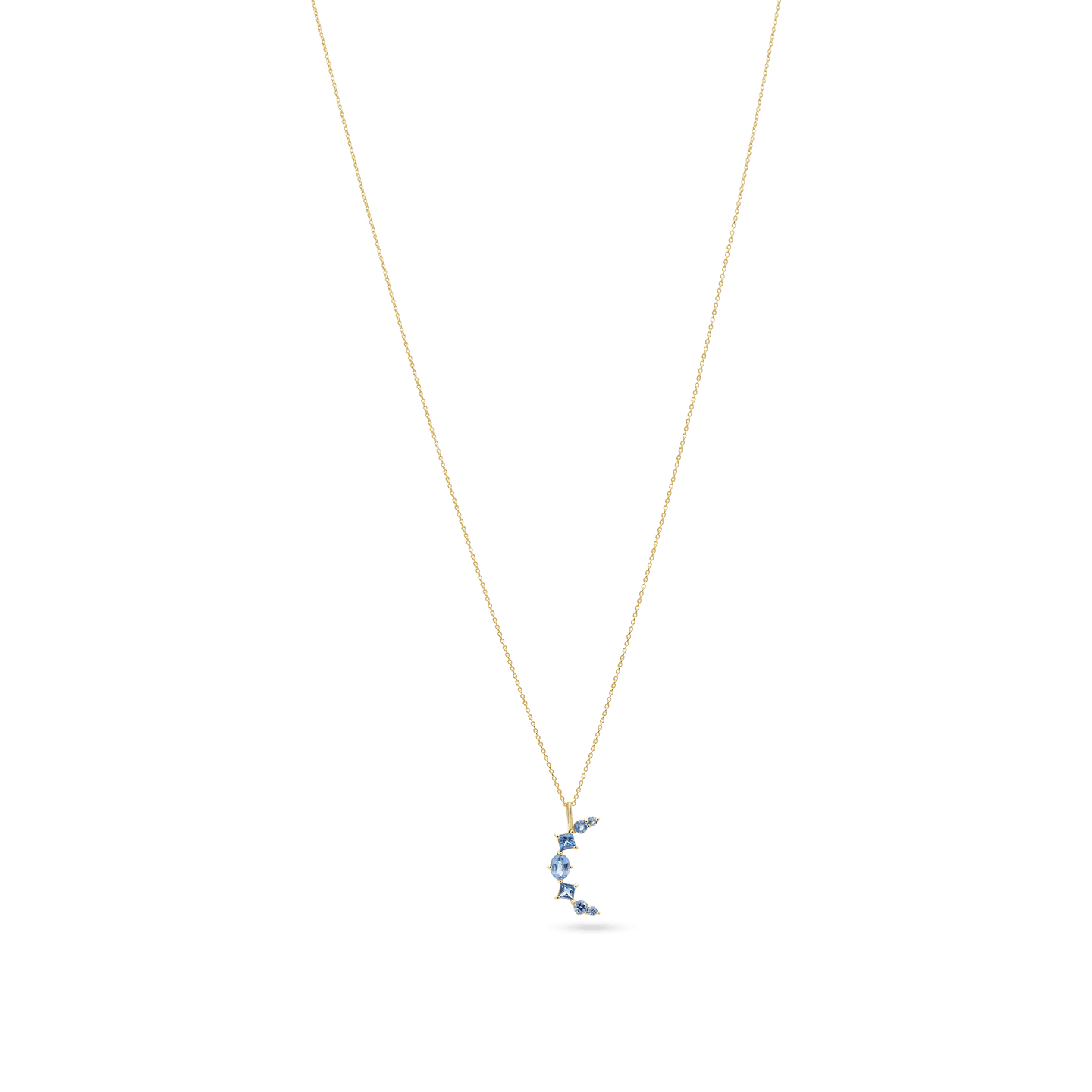 Le Bleu Crescent Necklace STONE AND STRAND