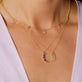 Le Bleu Crescent Necklace