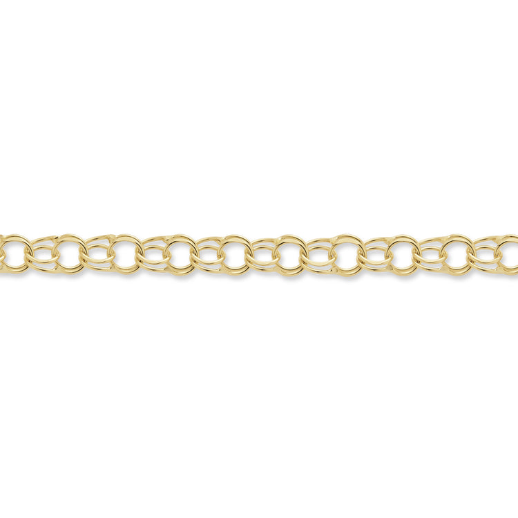 Stone and Strand 10K Yellow Gold Link by Link Bracelet Close Up Image
