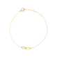 Stone and Strand 14K Yellow Gold Linked Up Bracelet Front Image