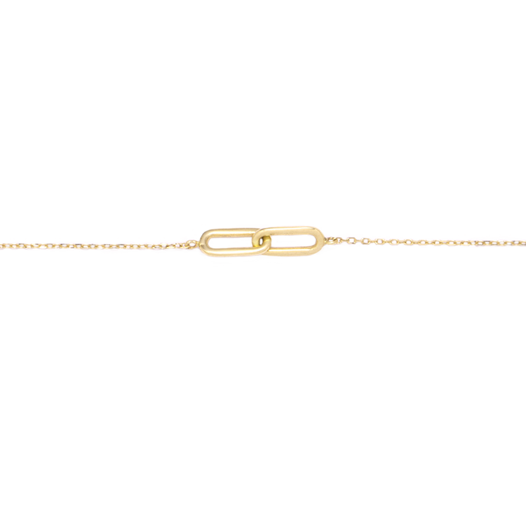 Stone and Strand 14K Yellow Gold Linked Up Bracelet Close Up Image