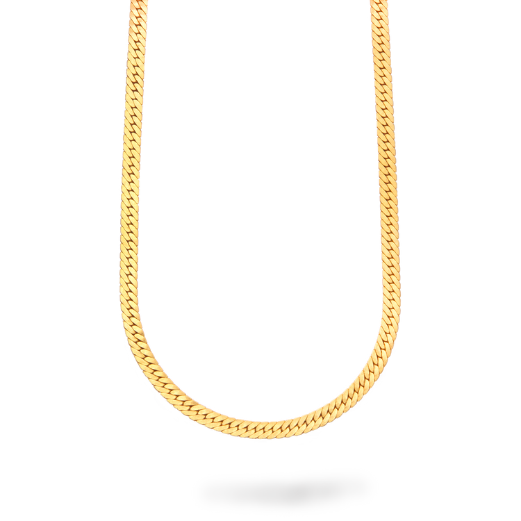 Liquid Gold Herringbone Necklace